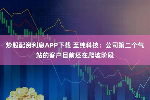 炒股配资利息APP下载 至纯科技：公司第二个气站的客户目前还在爬坡阶段